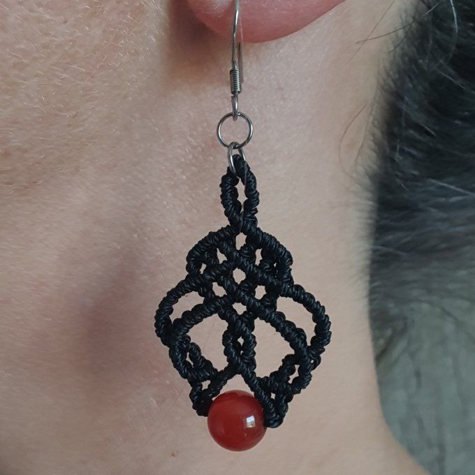 Boucles d'oreilles "Éclats de Feu"