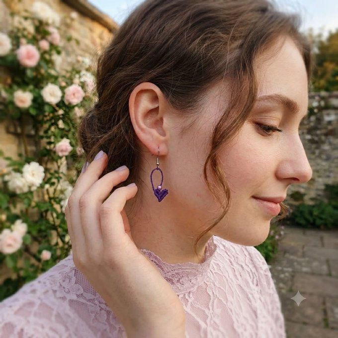 Boucles d'oreilles mini-coeur