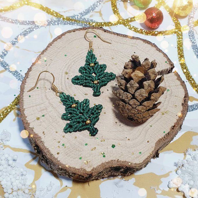 Boucles d'oreilles "Forêt Enchantée" – Édition Noël