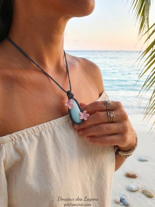 Douceur des lagons - collier amazonite 