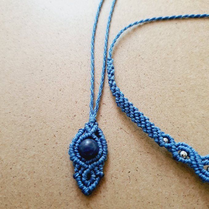 Collier ras de cou - sodalite