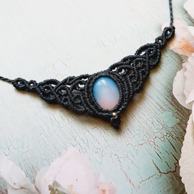 collier - parure opalite