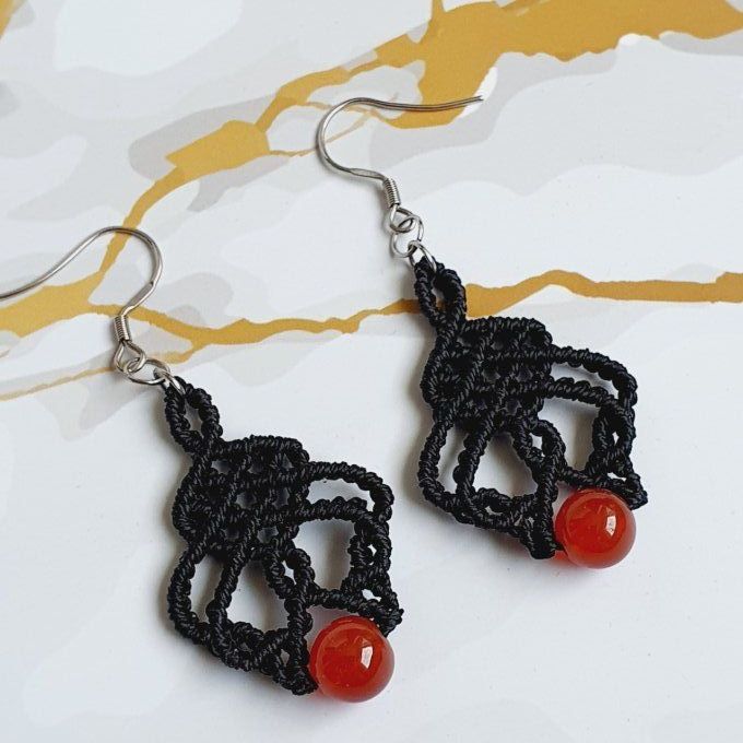 Boucles d'oreilles "Éclats de Feu"