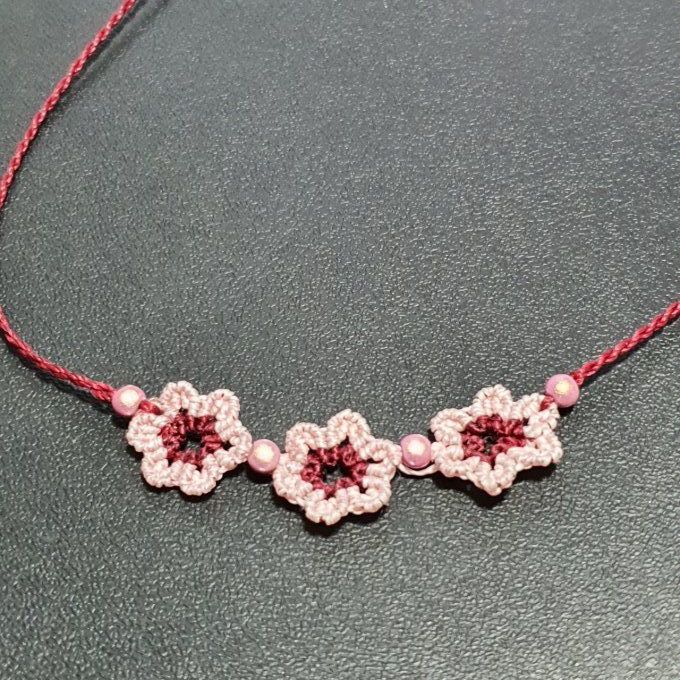 Collier fleurs de cerisier japonais