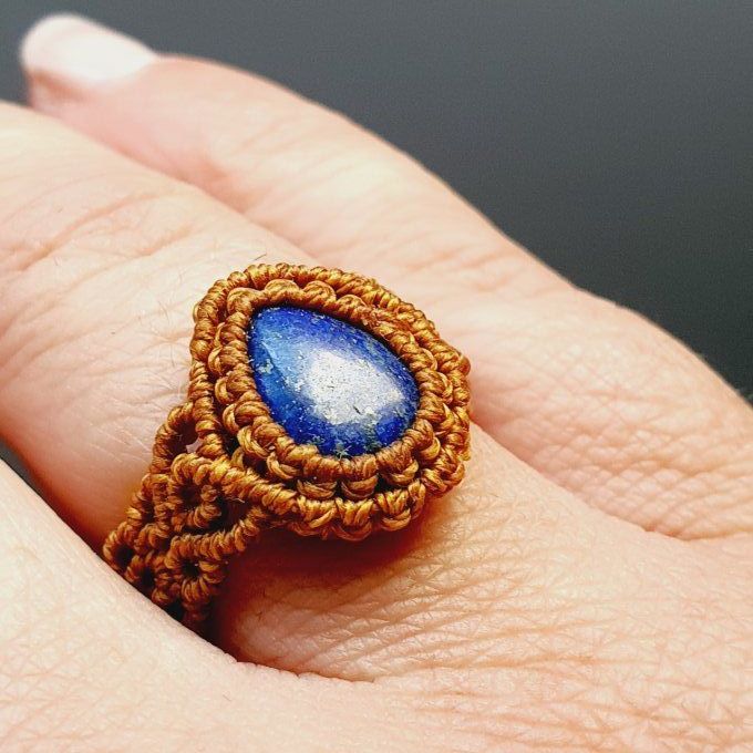 Bague lapis lazuli - "Lumière Céleste"