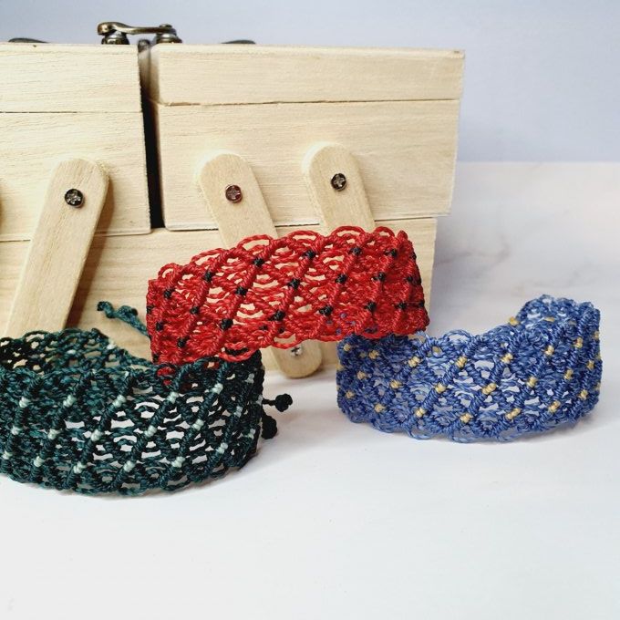bracelets losanges bicolores