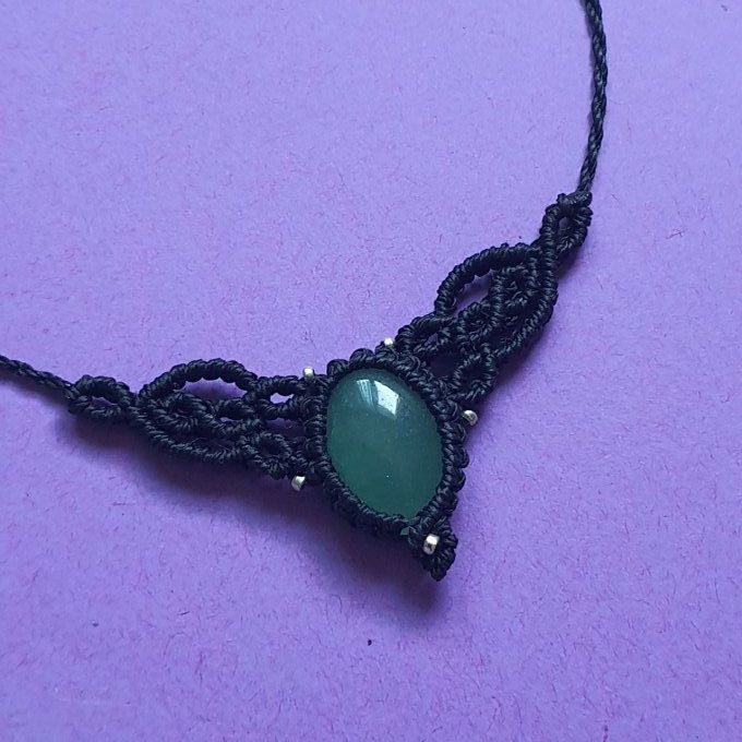 collier fin aventurine