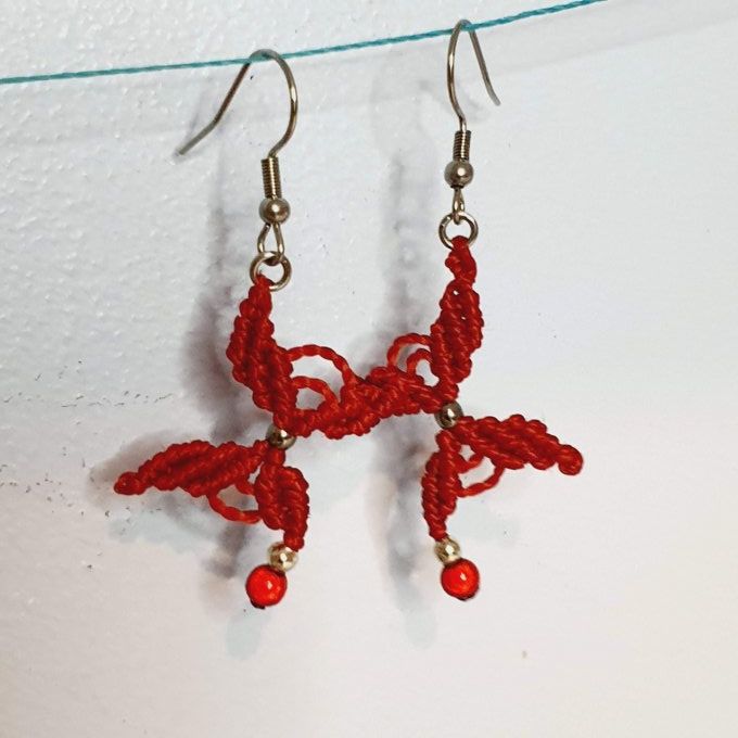 boucles-oreilles-papillons-rouge